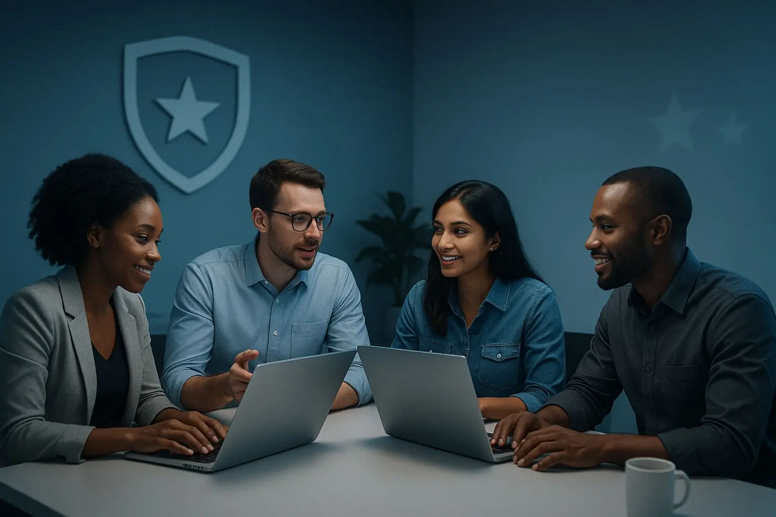 Teamvisual achter het merk met focus op vertrouwen en ondersteuning