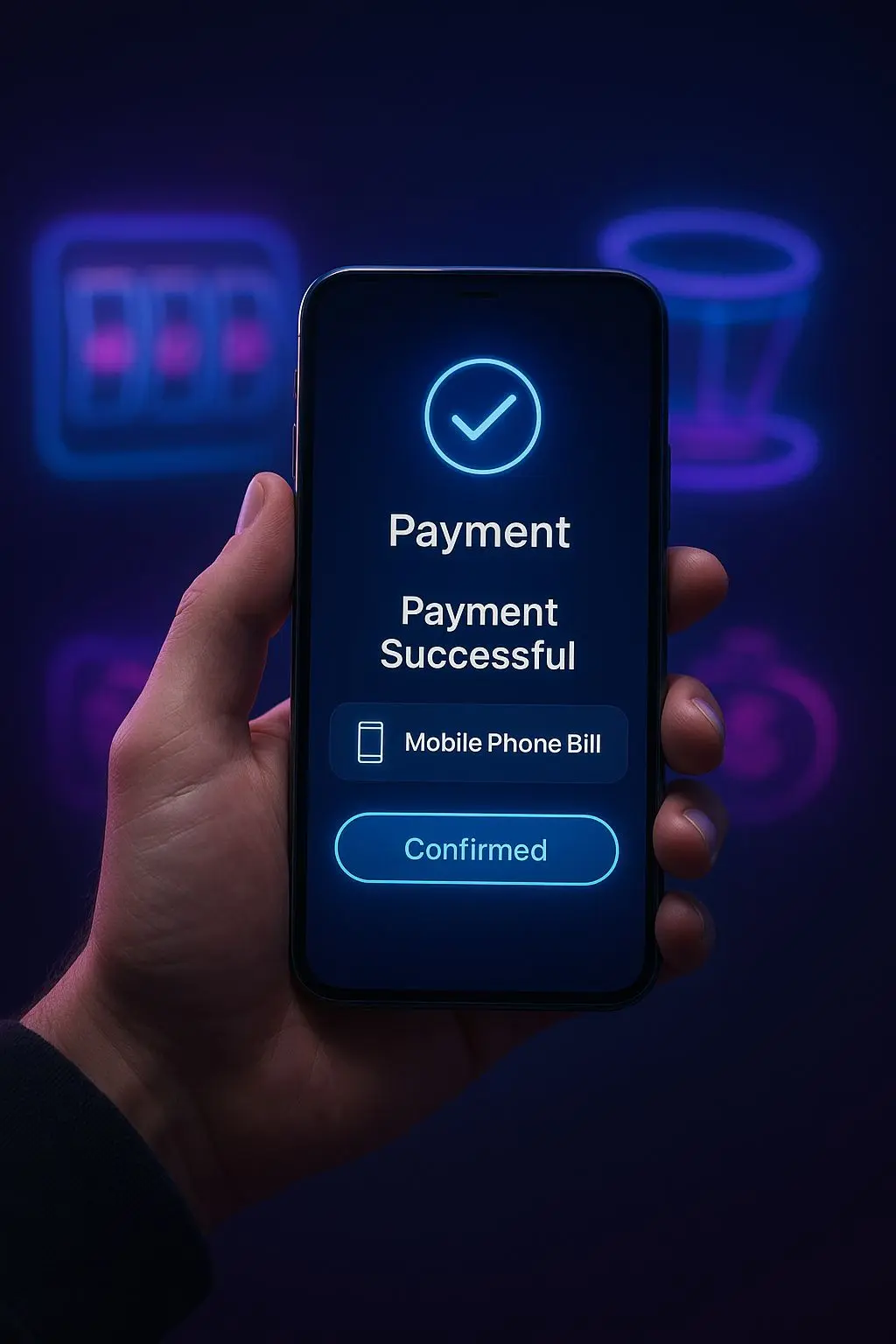 Mobiele storting via telefoonrekening op smartphone bij Sky Mobile