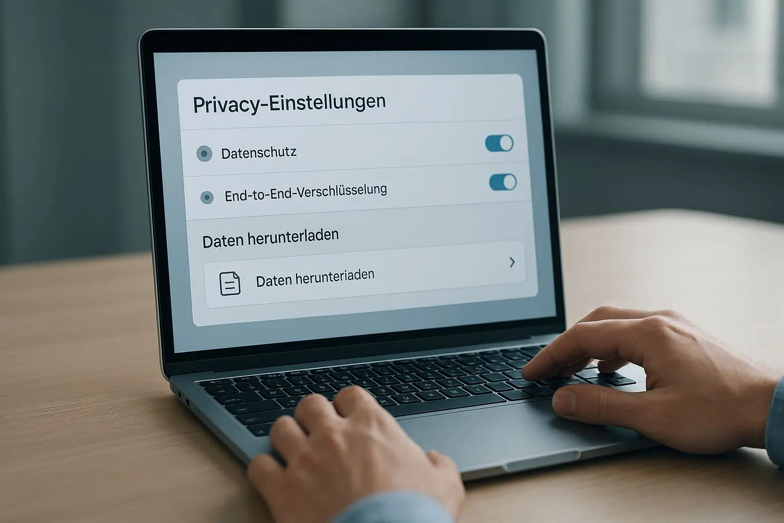 Privacy-instellingen en data-download in overzichtelijke accountinterface