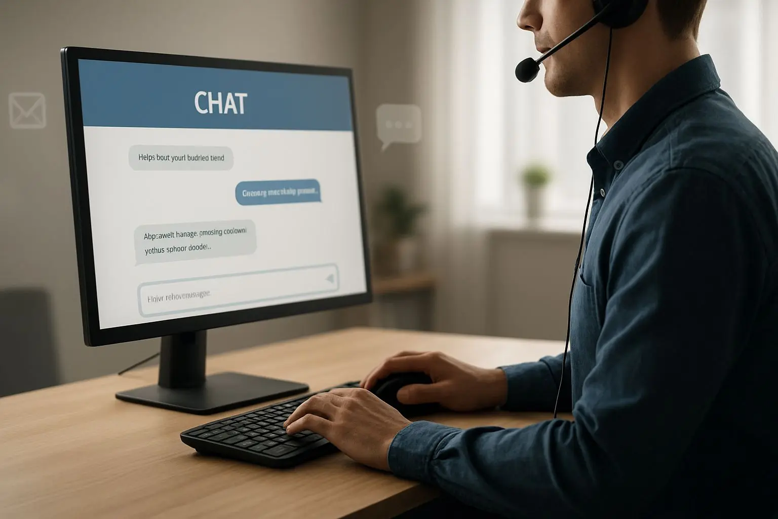Klantendienst via chat en e-mail voor hulp aan spelers